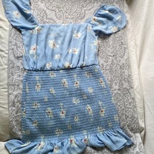 NWT Altar’d State XL Blue Floral Bodycon Dress